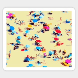 Sunny beach pattern Sticker